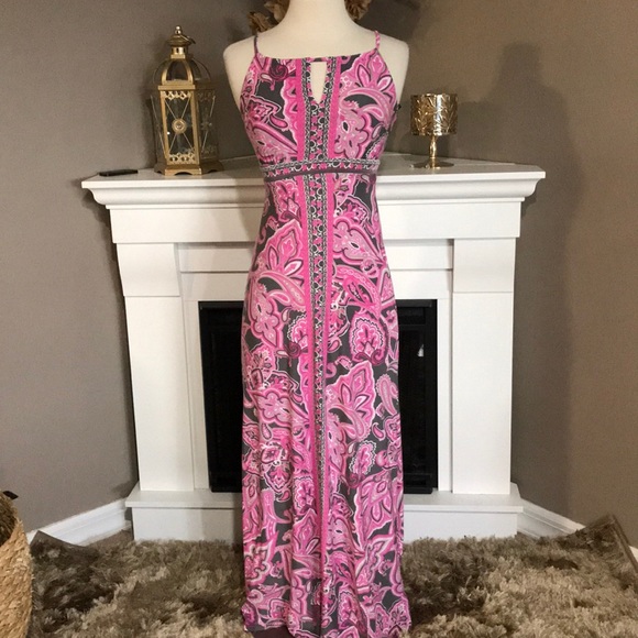 pink petite maxi dress